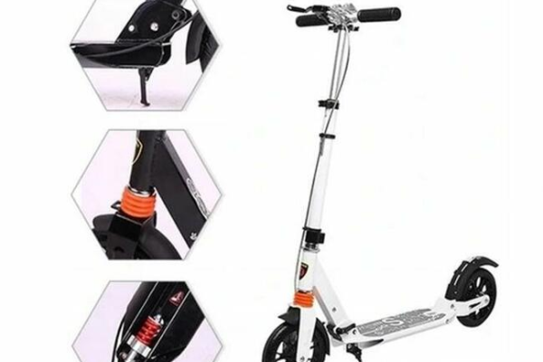 Ogłoszenie - scooter hulajnoga miejska z amortyzatorem, hamulec ręczny - 270,00 zł