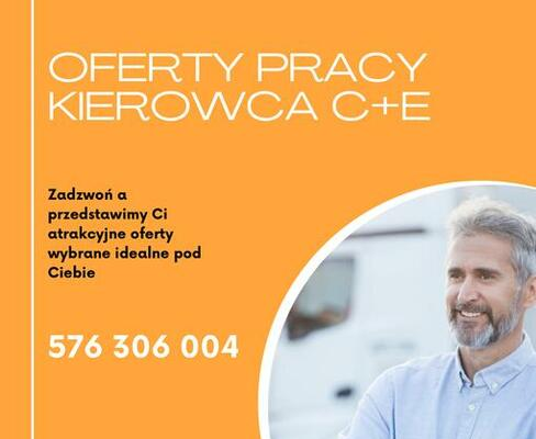 Ogłoszenie - Kierowca C+E żuraw/ HDS możliwość przyuczenia 576 306 004