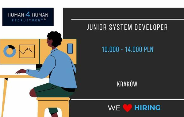 Ogłoszenie - Junior System Developer - 14 000,00 zł