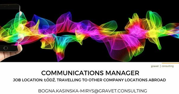 Ogłoszenie - GLOBAL COMMUNICATION MANAGER