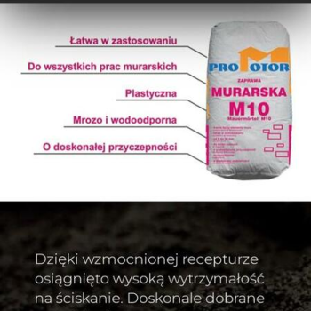 Ogłoszenie - Murarska M10 w workach, mrozoodporna