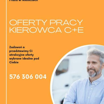 Ogłoszenie - Kierowca C+E żuraw/ HDS możliwość przyuczenia 576 306 004