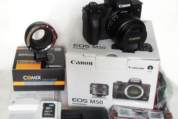 Ogłoszenie - Canon EOS M 50 + adapter EF, EFS-EOSM - 2 350,00 zł