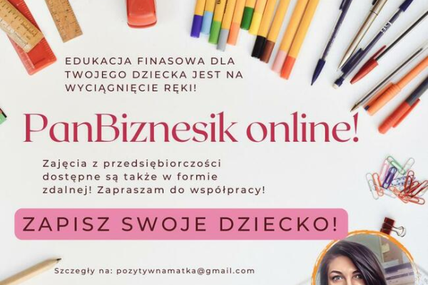 Ogłoszenie - Edukacja finansowa dla dzieci zajęcia dodatkowe online