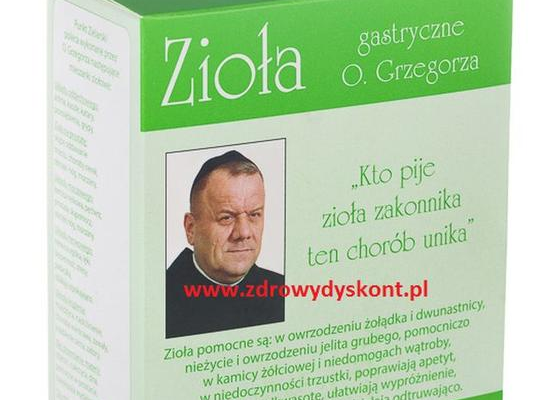 Ogłoszenie - Zioła gastryczne na wrzody - Ojca Grzegorza Sroki - 23,00 zł