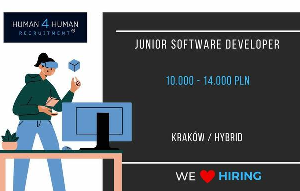 Ogłoszenie - Junior Software Developer - 14 000,00 zł