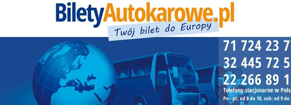 Ogłoszenie - Bilety autokarowe do 35 krajów w Europie