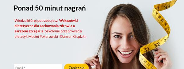Ogłoszenie - Porady diatetyczne VIDEO / darmowy poradnik