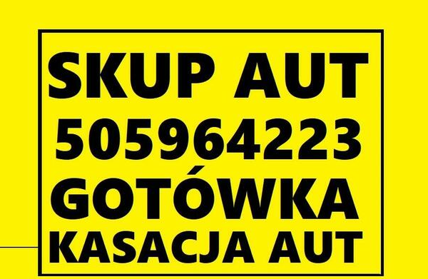 Ogłoszenie - SKUP AUT t.505964223 ZŁOMOWANIE AUT WEJHEROWO, Luzino