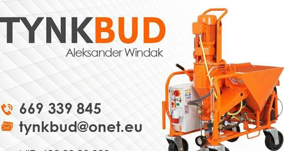 Ogłoszenie - tynkarz maszynowy - 10 000,00 zł