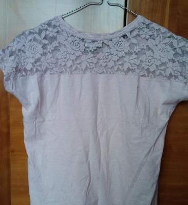 Ogłoszenie - koszulka dziewczęca 134 krótki rękaw różowa - 10,00 zł