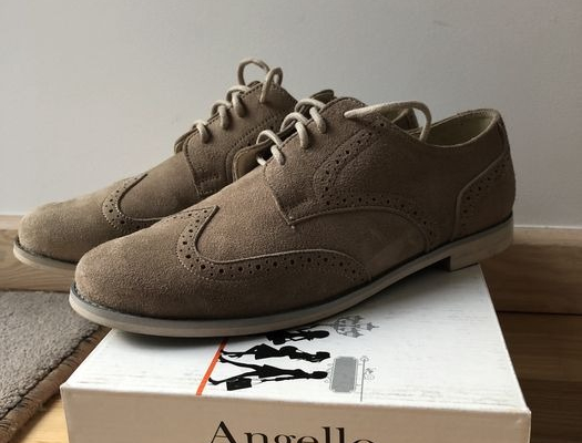 Ogłoszenie - Nowe buty skóra angello 38 oksfordki polska marka - Pruszków - 99,00 zł