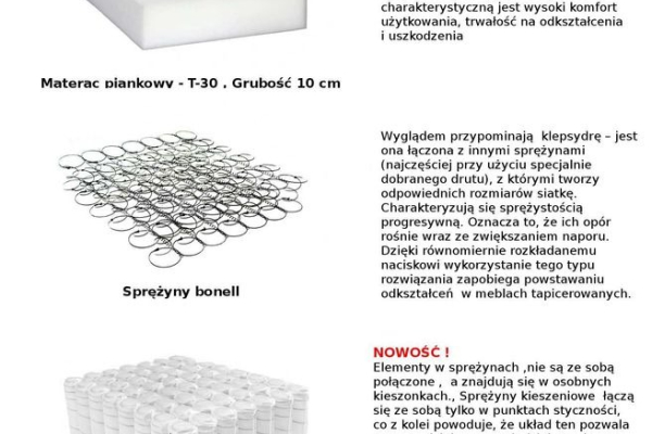 Ogłoszenie - RATY WYGODNA sofa z głębokim PiK do spania rozkładana kanapa tapczan - Otwock - 1 700,00 zł