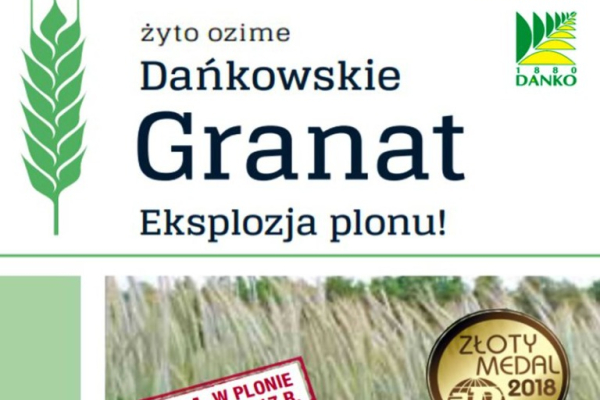 Ogłoszenie - Kwalifikowane nasiona żyta ozimego Dańkowskie Granat C/1 - Szczytno - 1 700,00 zł