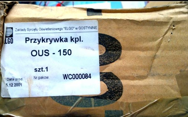 Ogłoszenie - Przykrywka oprawy OUS 150, Elgo - 150,00 zł