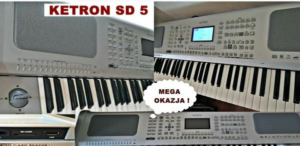 Ogłoszenie - HIT! KETRON SD5+Pedał nożny+USB/SD+Harmonizer+Video+Bonus - 6 500,00 zł