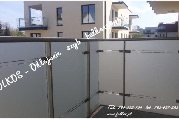 Ogłoszenie - Oklejamy balkony w Warszawie- Mat mrożony na balkon, folie prywatyzujące na balkony -Folkos folie Warszawa -Oklejanie - Białołęka - 145,00 zł