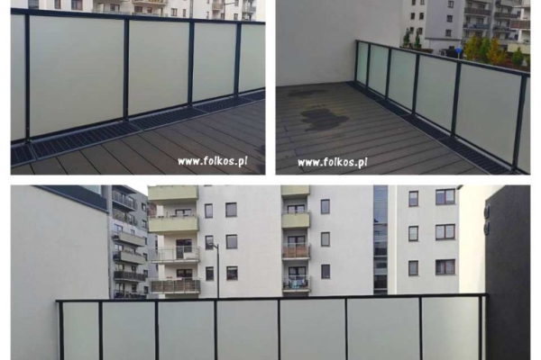 Ogłoszenie - Folie Wola - Usługa oklejania balkonów Warszawa - Folie matowe prywatyzujące na balkony Warszawa Odolany , Wola - Wola - 145,00 zł