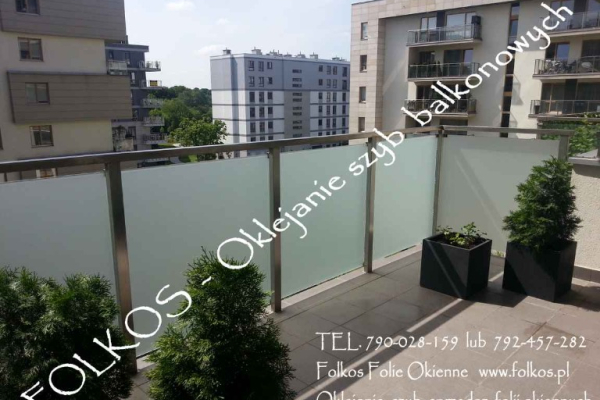Ogłoszenie - Folia na szklany balkon Żoliborz - Oklejamy balkony Warszawa , folie na balkony - Żoliborz - 145,00 zł