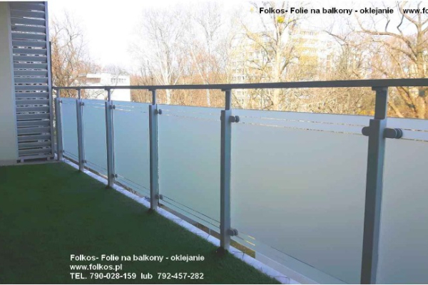 Ogłoszenie - Usługa oklejania balkonów Warszawa -Folie matowe prywatyzujące na balkony Warszawa -Folie prywatyzujące na balkon - Białołęka - 145,00 zł