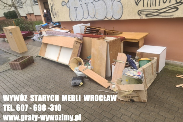 Ogłoszenie - Odbiór,wywóz,utylizacja starych mebli Wrocław.Opróżnianie mieszkań. - Wrocław - 1,00 zł