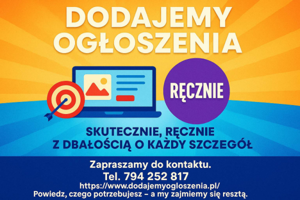 Ogłoszenie - Reklama w internecie - lokalna lub ogólnopolska, nawet na 800 portalach