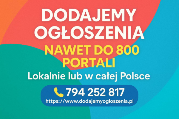 Ogłoszenie - Reklama w internecie - lokalna lub ogólnopolska, nawet na 800 portalach