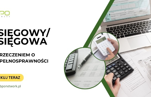 Ogłoszenie - Księgowy/Księgowa z orzeczeniem o niepełnosprawności - praca stacjonarna w Warszawie - Śródmieście - 6 600,00 zł