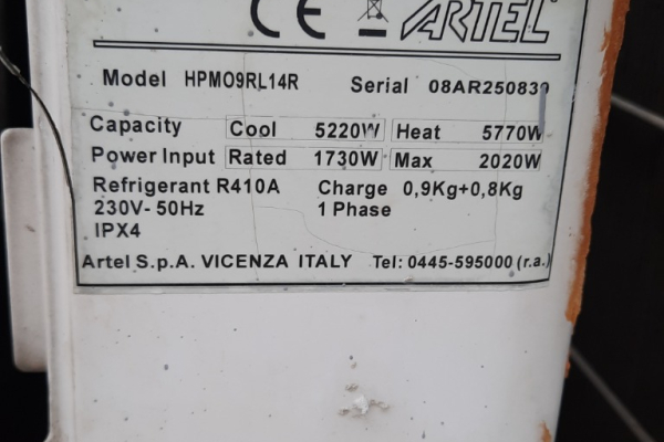 Ogłoszenie - Klimatyzator ARTEL Mdel HPMO9RL14R (nr 418A, 371A, L-101) - Dębica - 1 079,00 zł