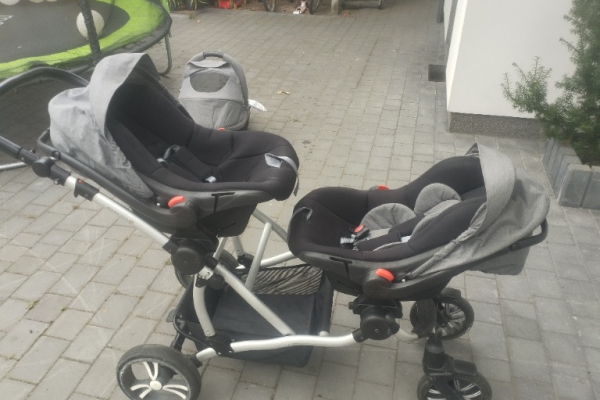 Ogłoszenie - Wózek dziecięcy bliźniaczy - Lubelskie - 500,00 zł