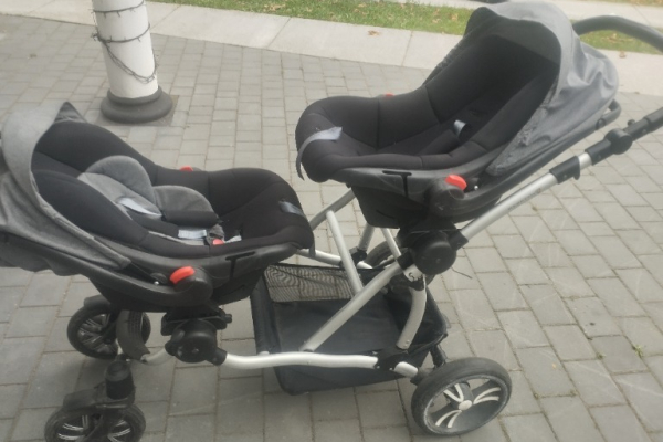 Ogłoszenie - Wózek dziecięcy bliźniaczy - Lubelskie - 500,00 zł