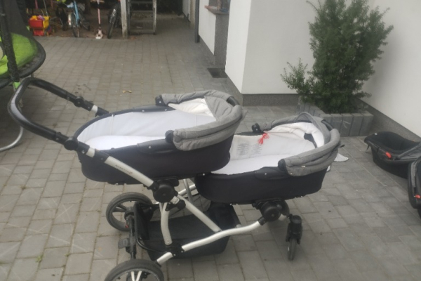 Ogłoszenie - Wózek dziecięcy bliźniaczy - Lubelskie - 500,00 zł