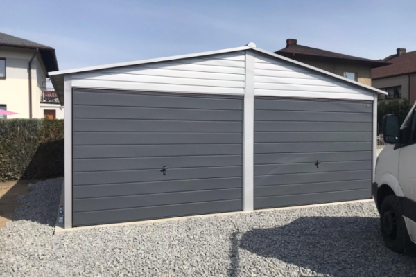 Ogłoszenie - garaże drewnopodobne i akrylowe 6m x 6m z blachodachówką - Szczecin - 13 900,00 zł