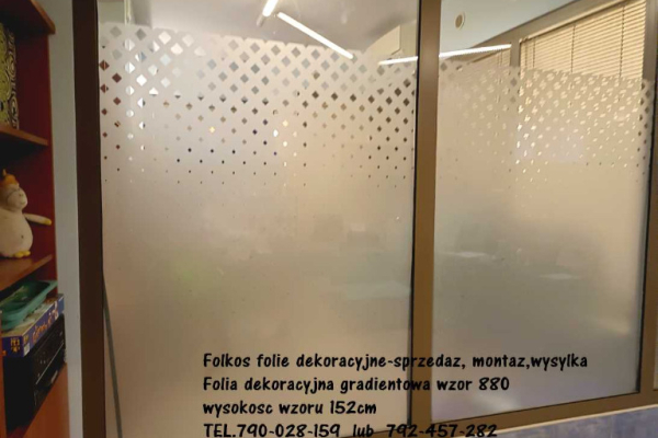 Ogłoszenie - Folie dekoracyjne gradientowe Warszawa - Folkos folia MGŁA - Oklejanie szyb, sprzedaż folii Warszawa i okolice - Mokotów - 137,00 zł