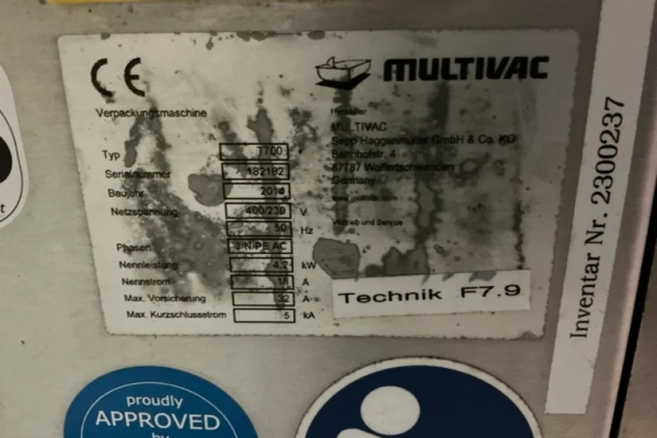 Ogłoszenie - MULTIVAC T700 (nr 8 ( L- 2) - Dębica - 180 810,00 zł