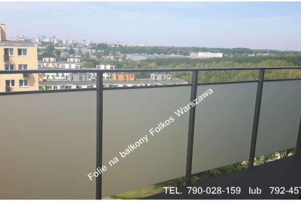 Ogłoszenie - Folie na balkon Warszawa Wola- Oklejamy balkony na Woli- folie na szyby balkonowe Odolany -Folkos folie prywatyzujące - Wola - 145,00 zł