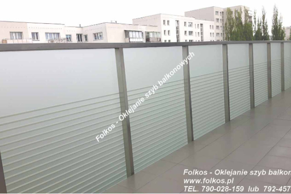 Ogłoszenie - Czym zasłonić szklane szyby balkonowe ? Oklejamy balkony folią Płużnicka, Ceramiczna, Odkryta, Jagiellońska, Modlińska.. - Białołęka - 143,00 zł
