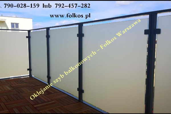 Ogłoszenie - Folie prywatyzujące na balkony osłony na balkon - zapewniające prywatność Warszawa - Usługa oklejania balkonów Warszawa - Białołęka - 142,00 zł