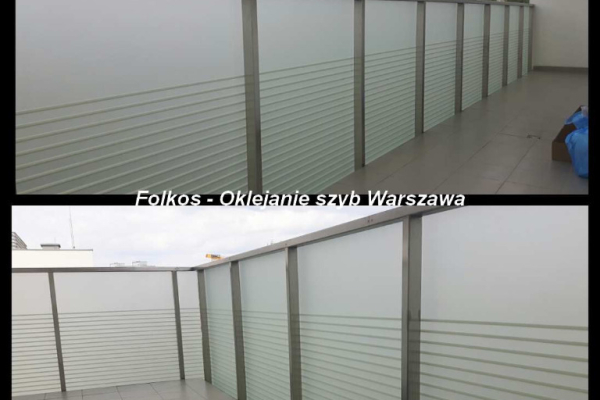 Ogłoszenie - Folie prywatyzujące na balkony osłony na balkon - zapewniające prywatność Warszawa - Usługa oklejania balkonów Warszawa - Białołęka - 142,00 zł