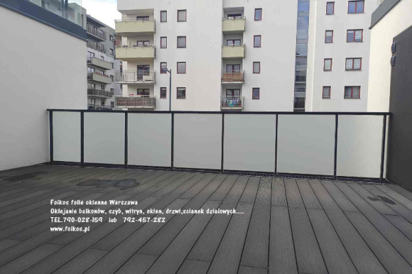 Ogłoszenie - Folie na balkon Łomianki- oklejamy balkony folią - folie na balkon z usługą montażu Łomianki - folkos folie na balkony - Bielany - 144,00 zł