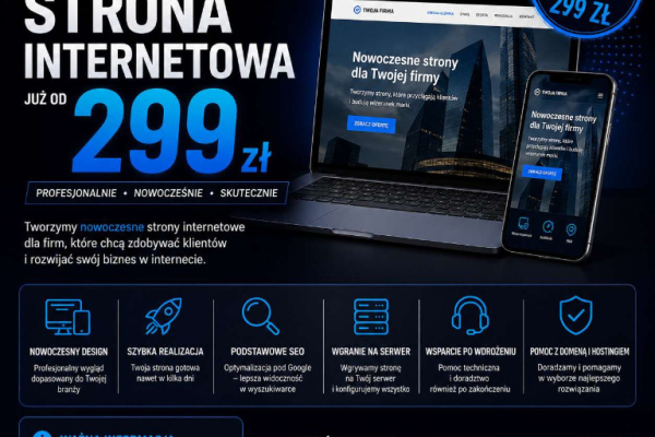 Ogłoszenie - Strona WWW już od 299 PLN - Dolnośląskie