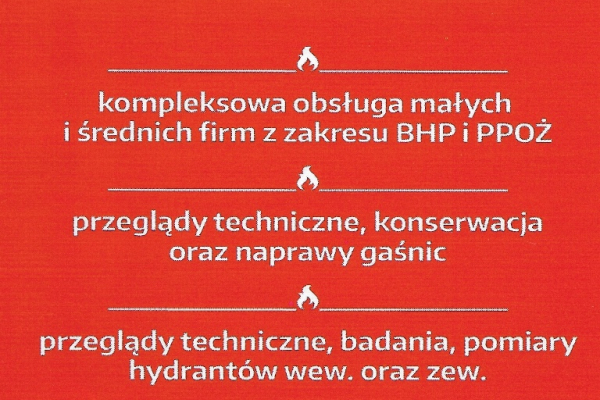 Ogłoszenie - Usługi szkoleniowe, usługi BHP - Staszów