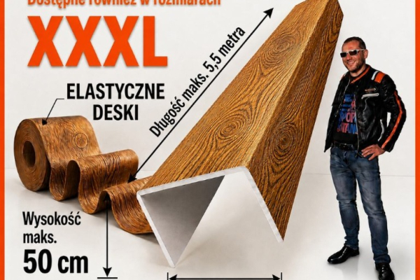 Ogłoszenie - Belki drewnopodobne Plastmaker - dekoracja z charakterem