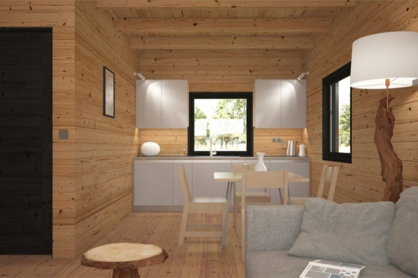 Ogłoszenie - Drewniany domek całoroczny letniskowy 5m/7m 20cm - 69 000,00 zł