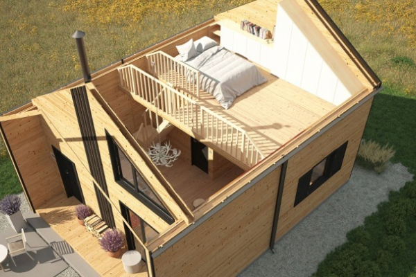 Ogłoszenie - Drewniany domek całoroczny letniskowy 5m/7m 20cm - 69 000,00 zł