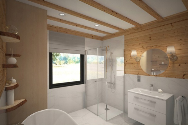 Ogłoszenie - Drewniany domek całoroczny letniskowy 5m/7m 20cm - 69 000,00 zł