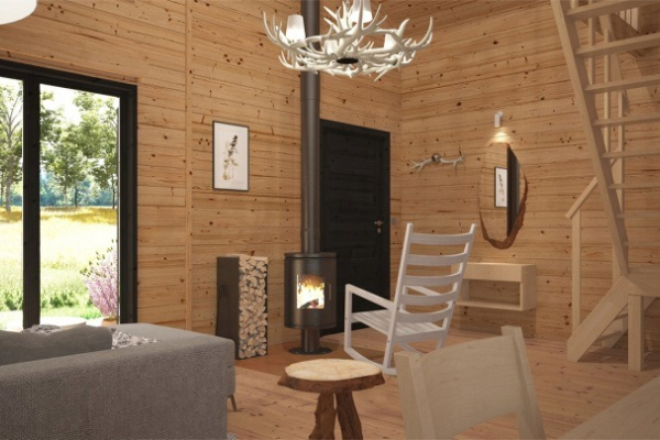 Ogłoszenie - Drewniany domek całoroczny letniskowy 5m/7m 20cm - 69 000,00 zł