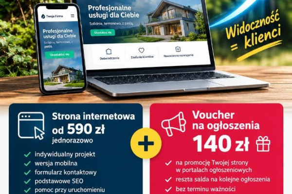 Ogłoszenie - Robimy strony razem z tym, co ma po nich nastąpić - 1,00 zł