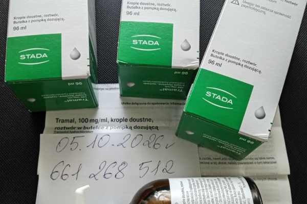 Ogłoszenie - Tramal Krople 96 ml . Odbiór wyłącznie osobisty. - Mazowieckie - 300,00 zł