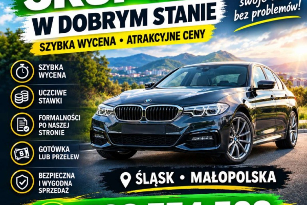 Ogłoszenie - Skup aut - przyjeżdżamy i płacimy od razu / EKSPRESOWA GOTÓWA/ Śląsk i Małopolska - Małopolskie - 1,00 zł